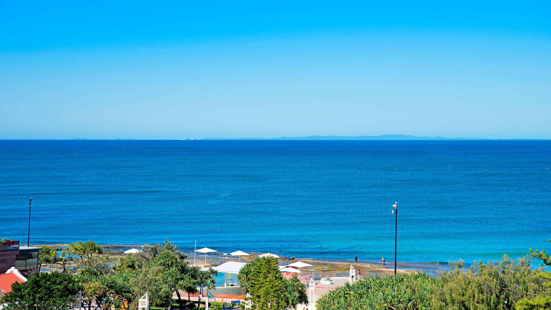 Ocean views from 1 Bedroom Apartment balcony at ULTIQA Shearwater Resort.