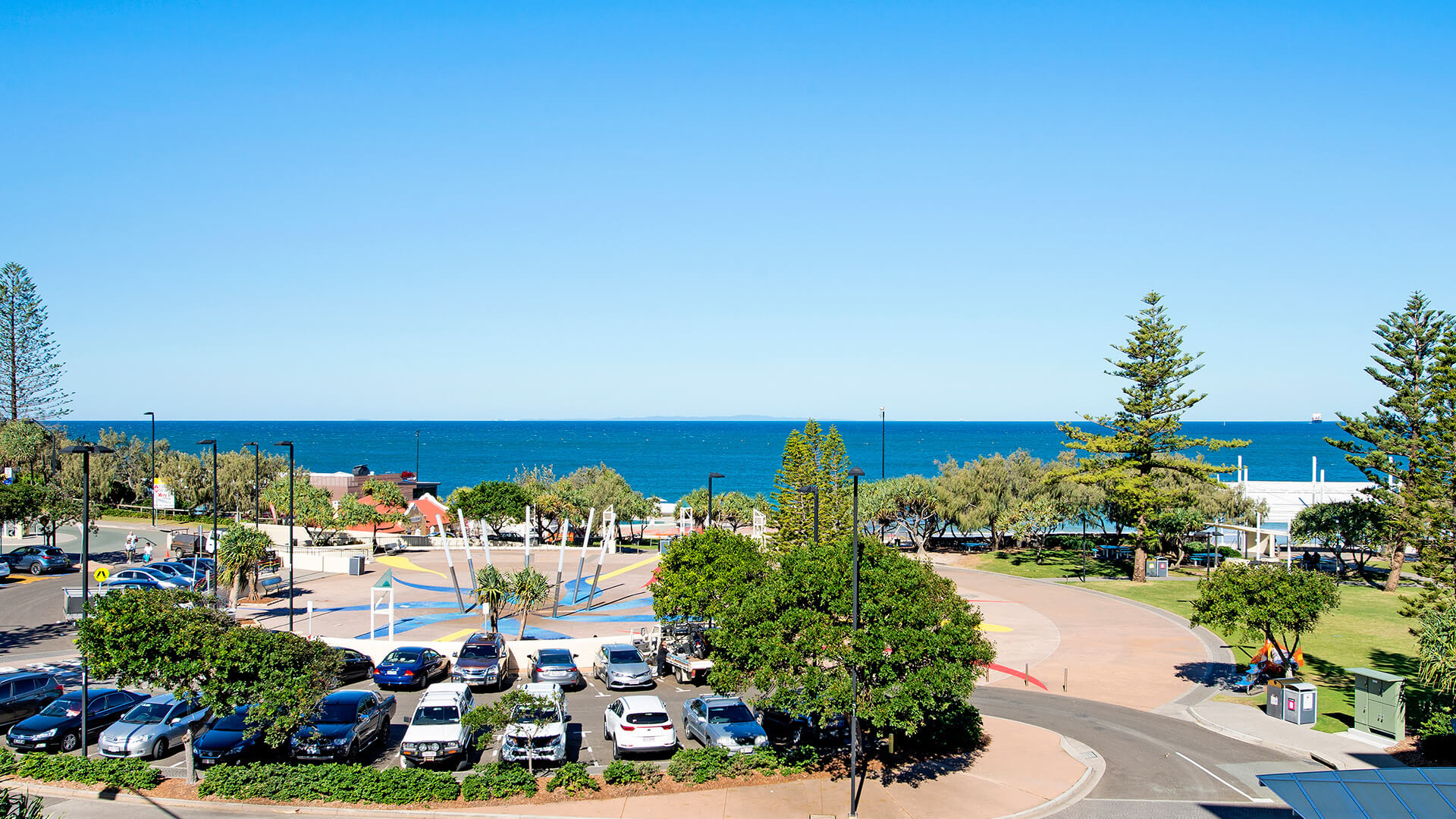 Ocean and park views from Studio at ULTIQA Shearwater Resort.