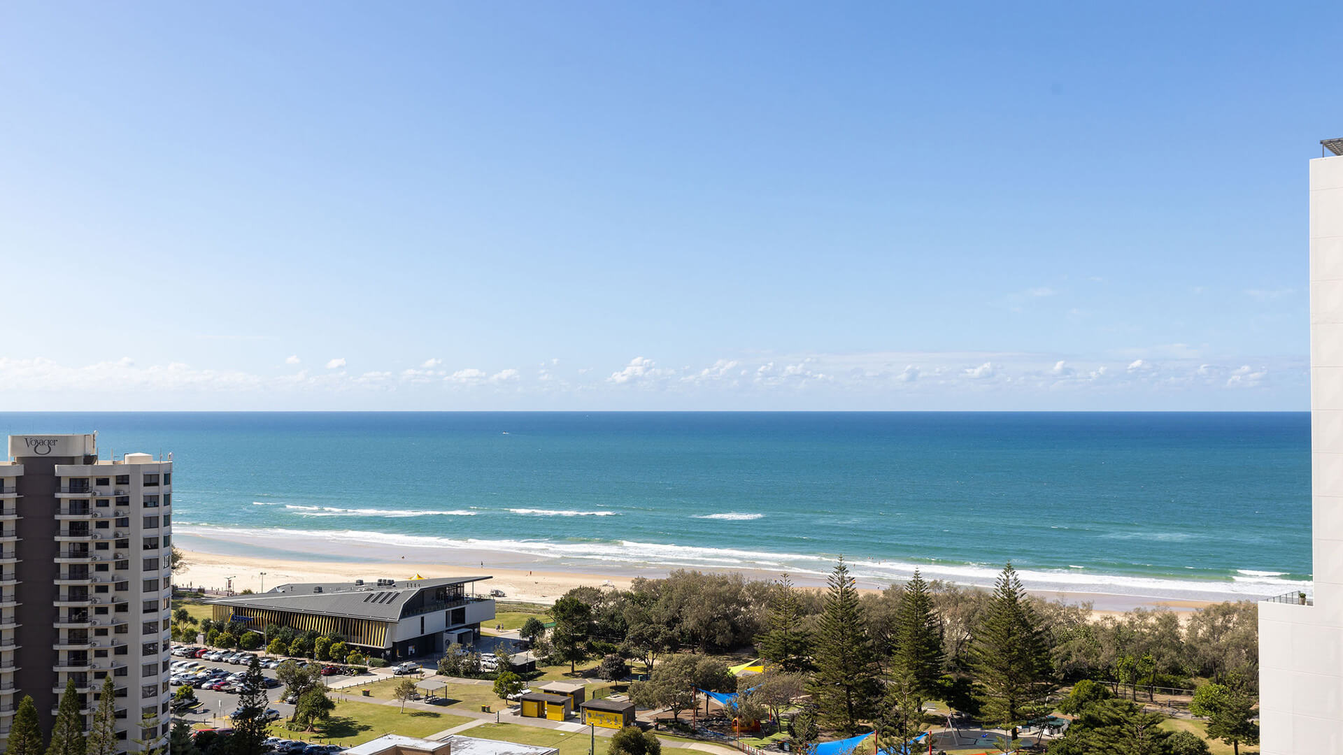 Ocean views over Broadbeach from 1 Bedroom Ocean View Suite at ULTIQA Signature at Broadbeach.